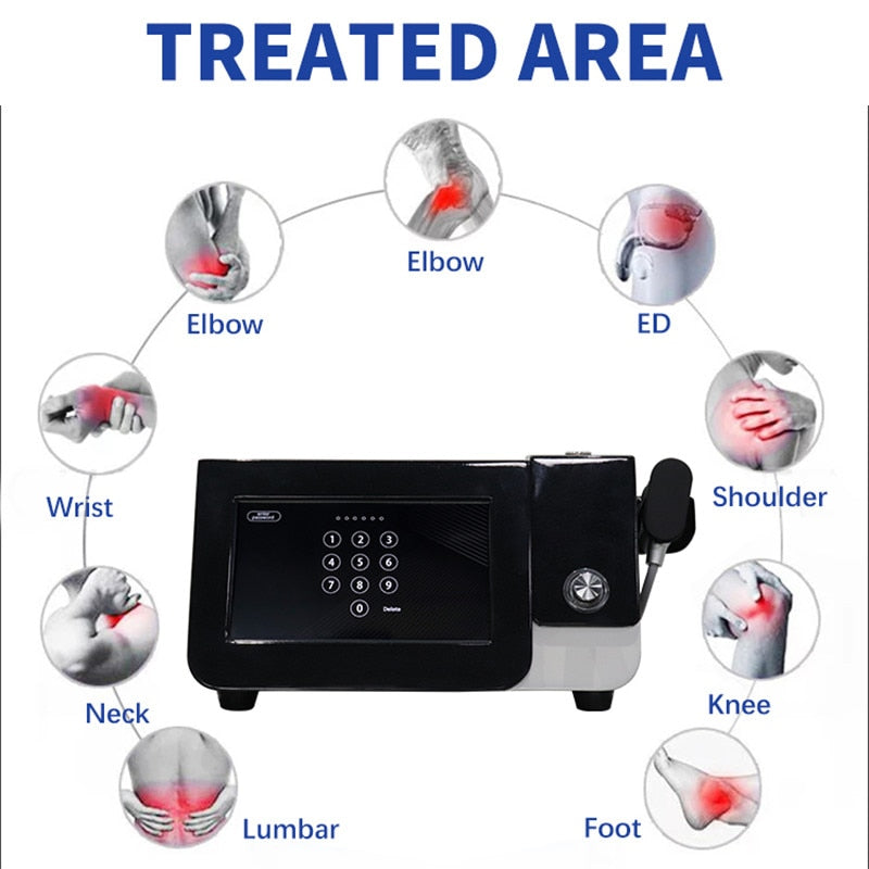 Professional Pneumatic Shockwave Therapy Machine Extracorporeal Physiotherapy Shock Wave ED Treatment Pain Relief Health Care