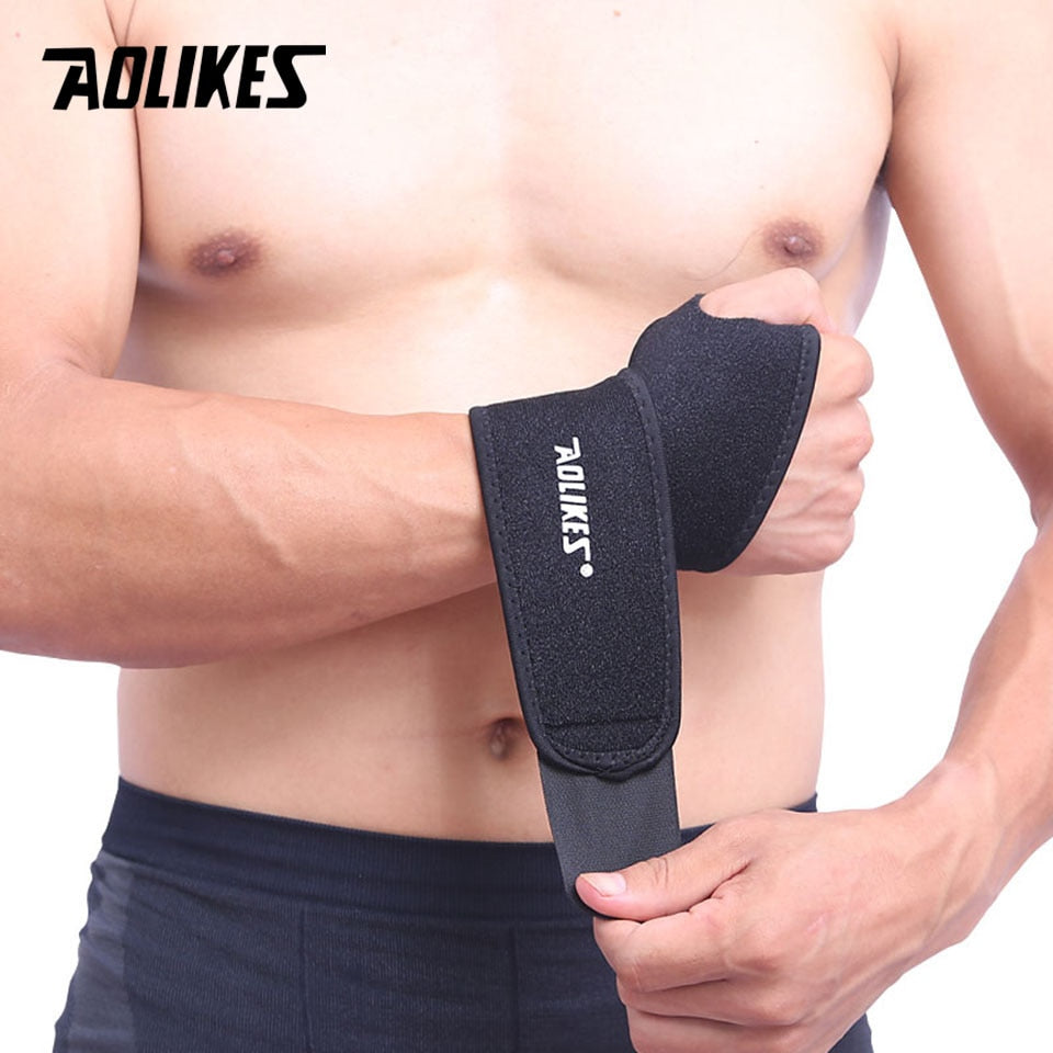 AOLIKES 1 PC Wrist Band Support for Adjustable Wrist Bandage Brace for Sports Wristband Compression Wraps Tendonitis Pain Relief