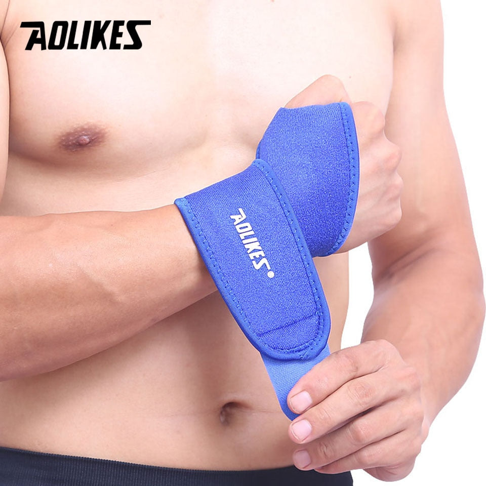 AOLIKES 1 PC Wrist Band Support for Adjustable Wrist Bandage Brace for Sports Wristband Compression Wraps Tendonitis Pain Relief