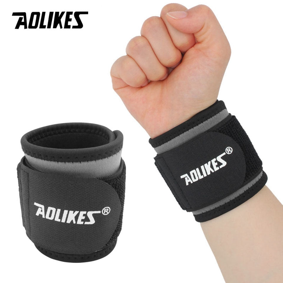 AOLIKES 1 PC Wrist Band Support for Adjustable Wrist Bandage Brace for Sports Wristband Compression Wraps Tendonitis Pain Relief