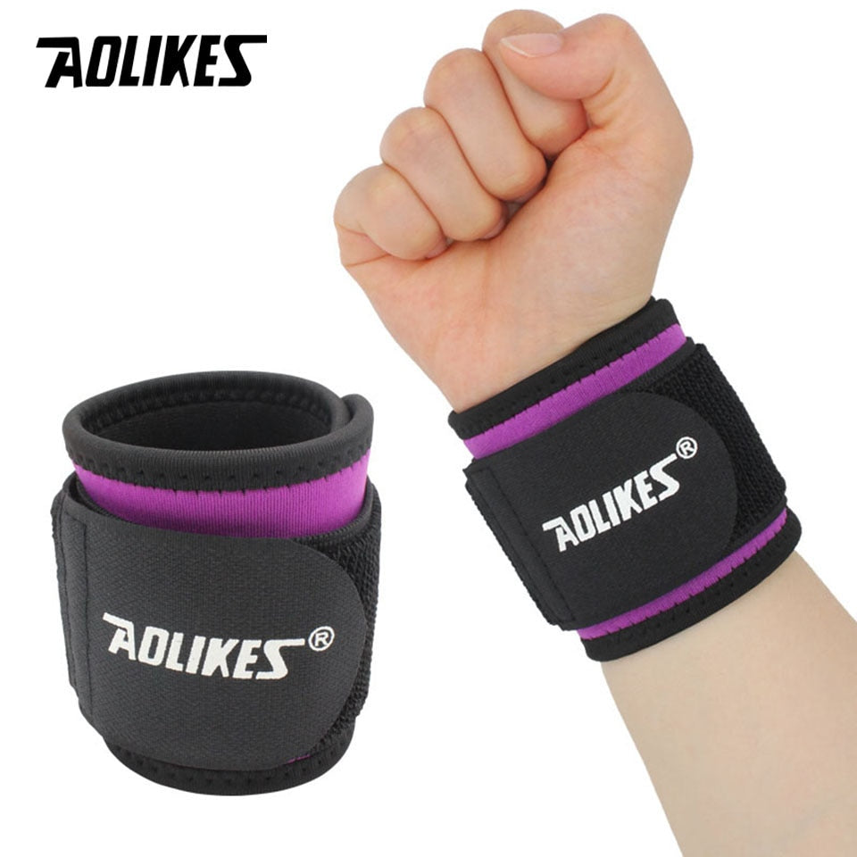 AOLIKES 1 PC Wrist Band Support for Adjustable Wrist Bandage Brace for Sports Wristband Compression Wraps Tendonitis Pain Relief