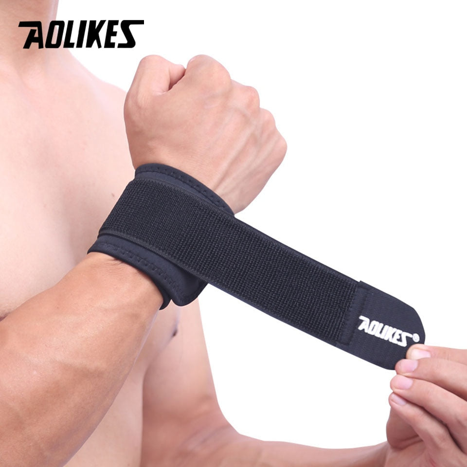 AOLIKES 1 PC Wrist Band Support for Adjustable Wrist Bandage Brace for Sports Wristband Compression Wraps Tendonitis Pain Relief