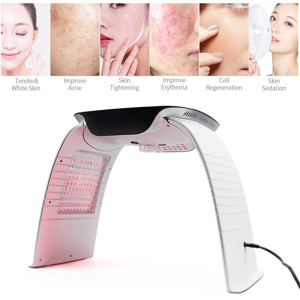 8Colors LED UV Facial Mask Photon Therapy/ Face Skin Lifting