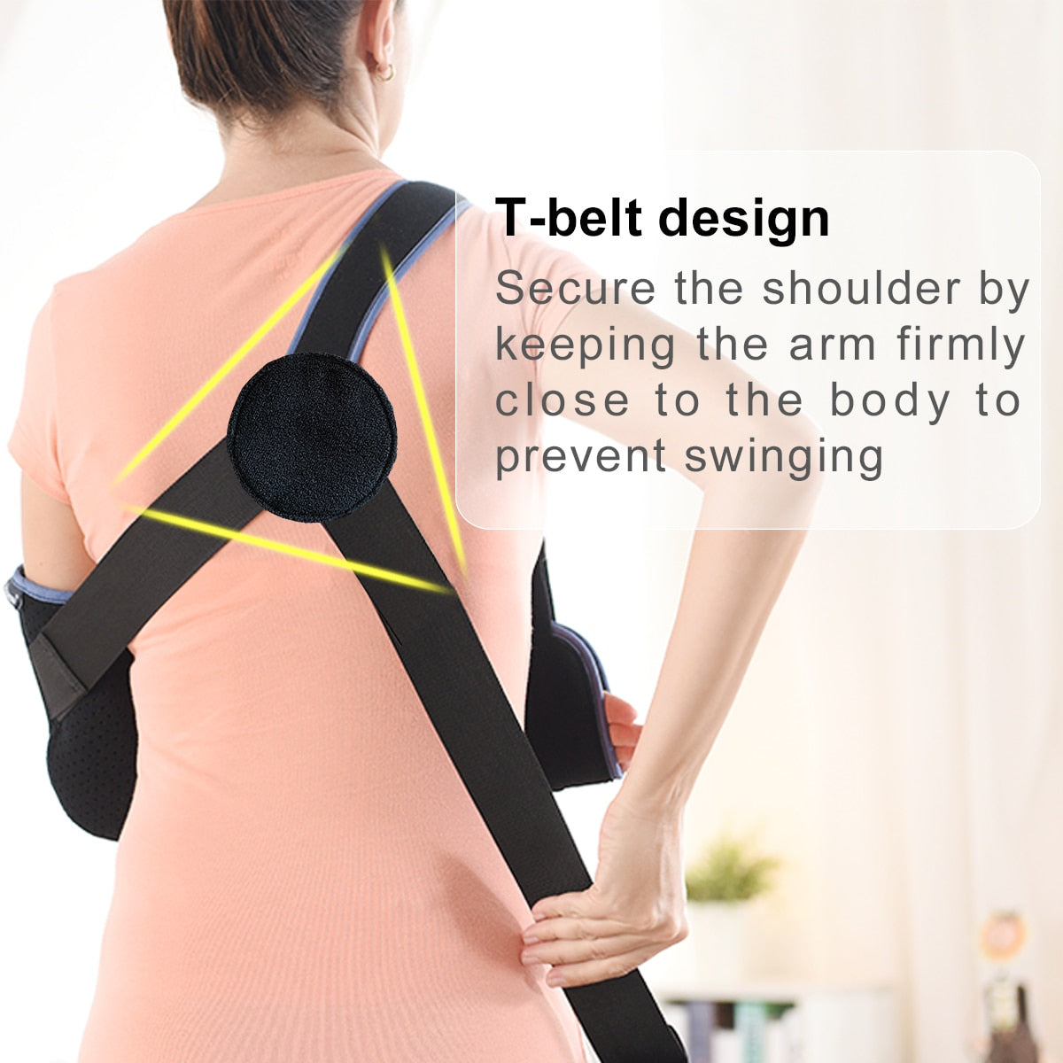 VELPEAU Arm Sling Immobilizer for Hand Injury Or Dislocated Rotator Cuff Support Comfortable Medical Arm Sling For Sleeping