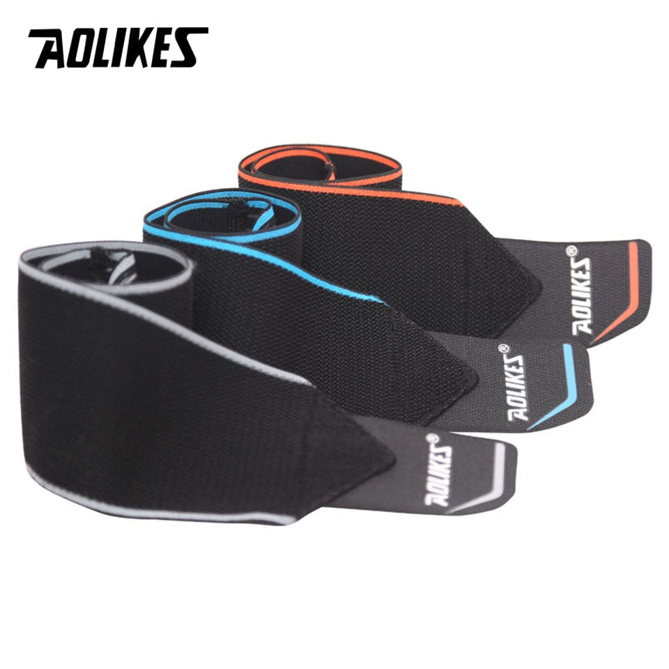 AOLIKES 1PCS Adjustable Opening Design Weight Lifting Wristband Wrist Support Brace Straps Wraps