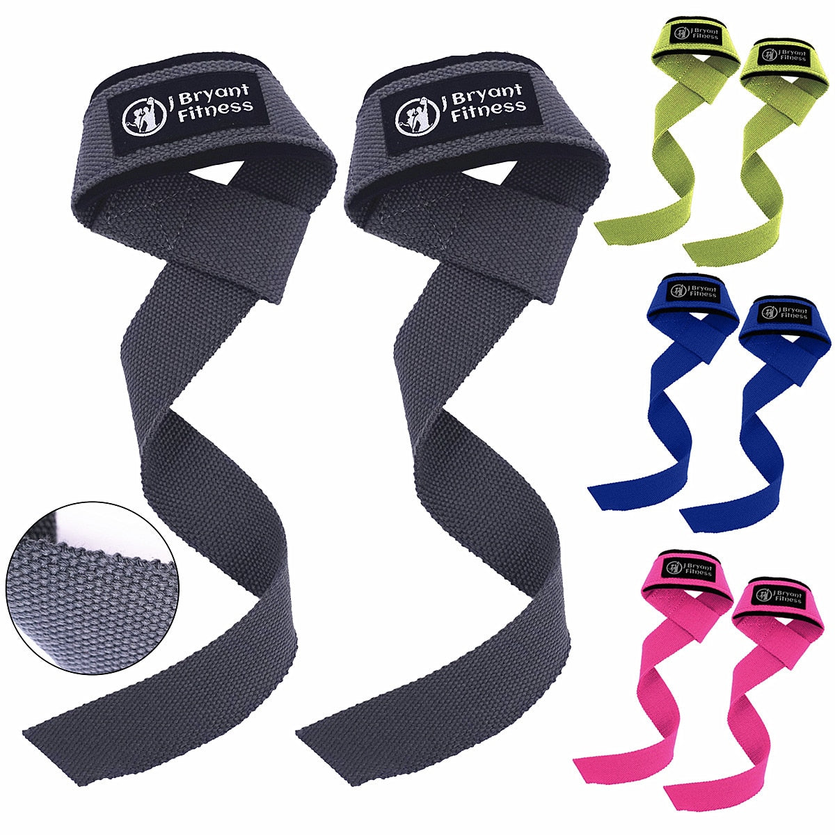 1 Pair Gym Lifting Straps Fitness Gloves Anti-slip Hand Wraps Wrist Straps Support For Weight Lifting Powerlifting Training