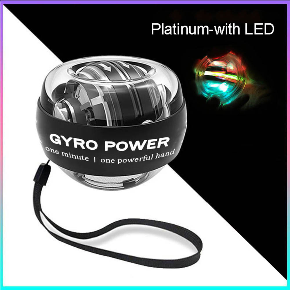 LED Wrist Power Hand Ball Self-starting Gyro ball Powerball Arm Hand Muscle Force Trainer  Exercise Equipment Strengthener