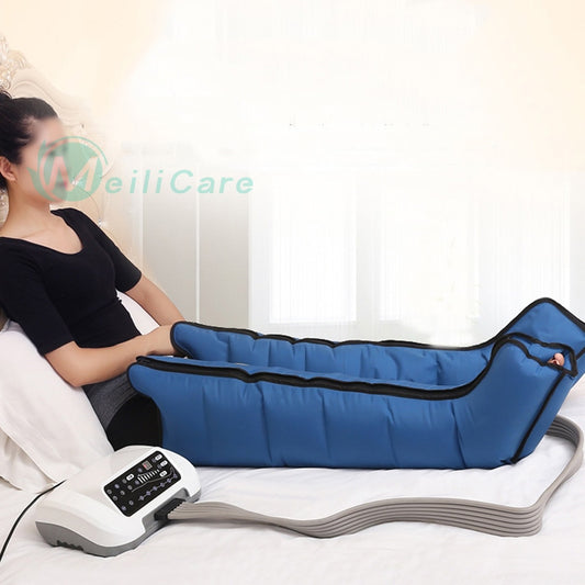 6 Cavity Electric Air Compression Leg Massager Waist Arm  Foot  Massage Machine Pain Relax Promote Blood  Circulation