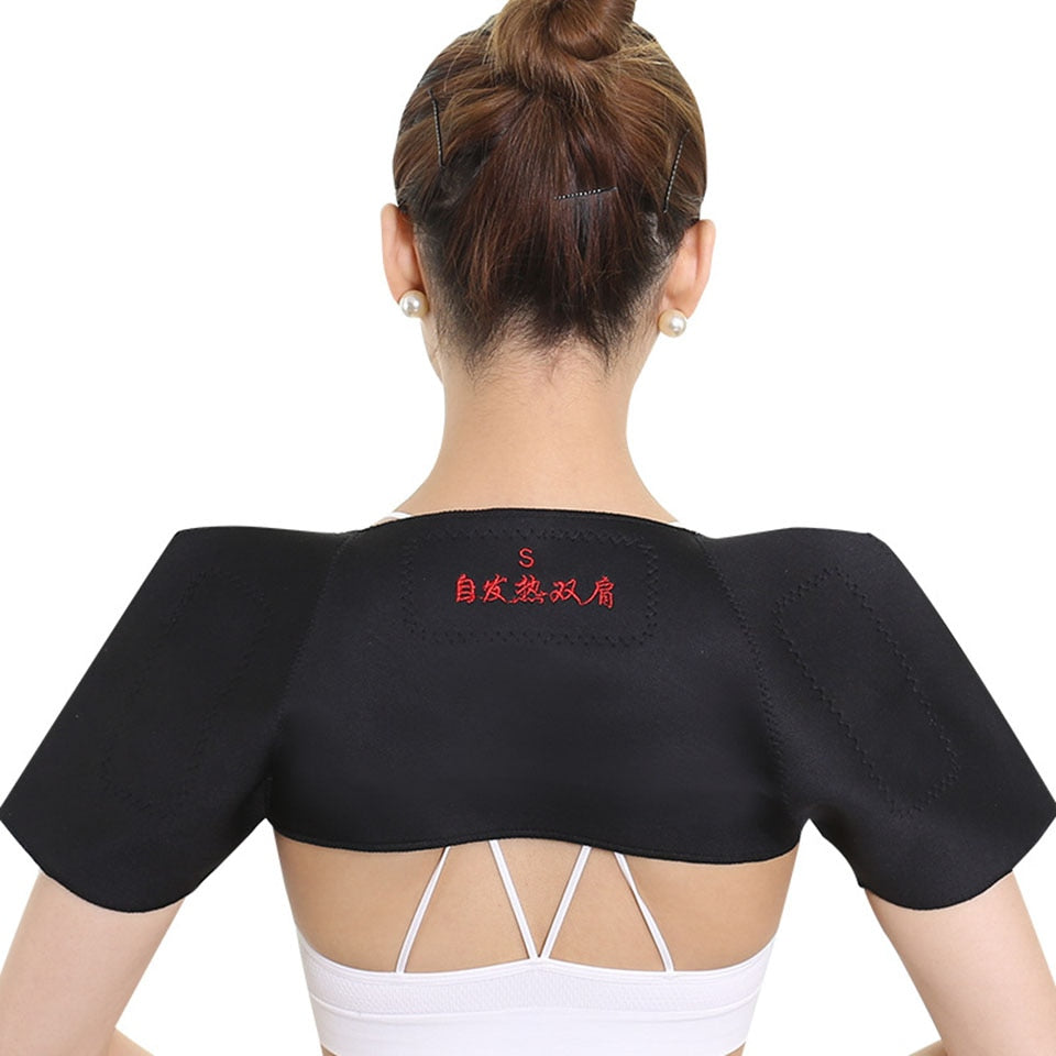 Tourmaline Self-heating Unisex Heat Therapy Pad Shoulder Protector Belt Pain Relief Health Care Heating Belt Support Muscle