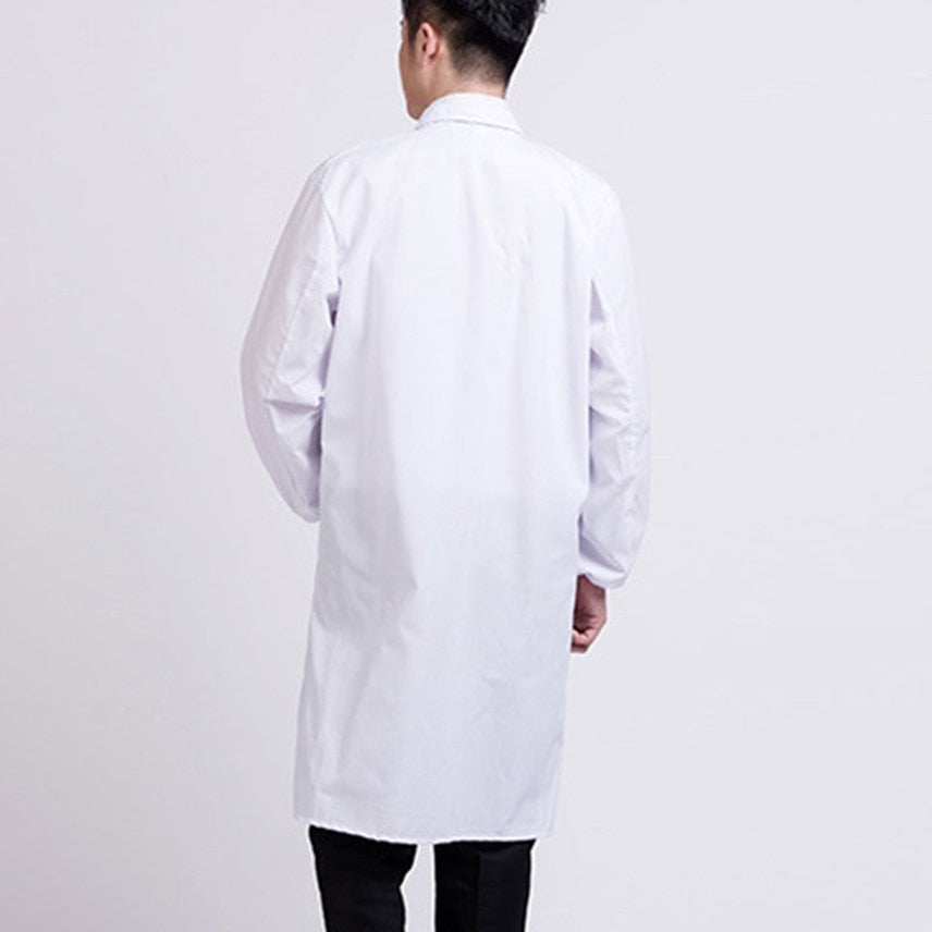 Doctor Lab Coat Surgical Uniform Woman Smart Long Sleeve White Lab Coat Hospital Woman Unisex Summer Thin Sanitary Jacket