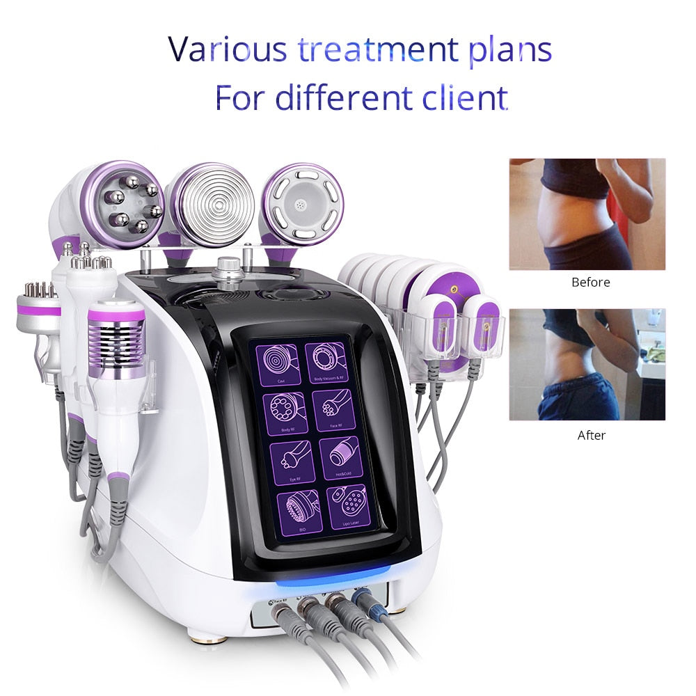 Aristorm 9 in 1 40k Ultrasonic Cavitation Machine Professional Vacuum Radio Frequency Skin Tightening Body Sculpting Machine