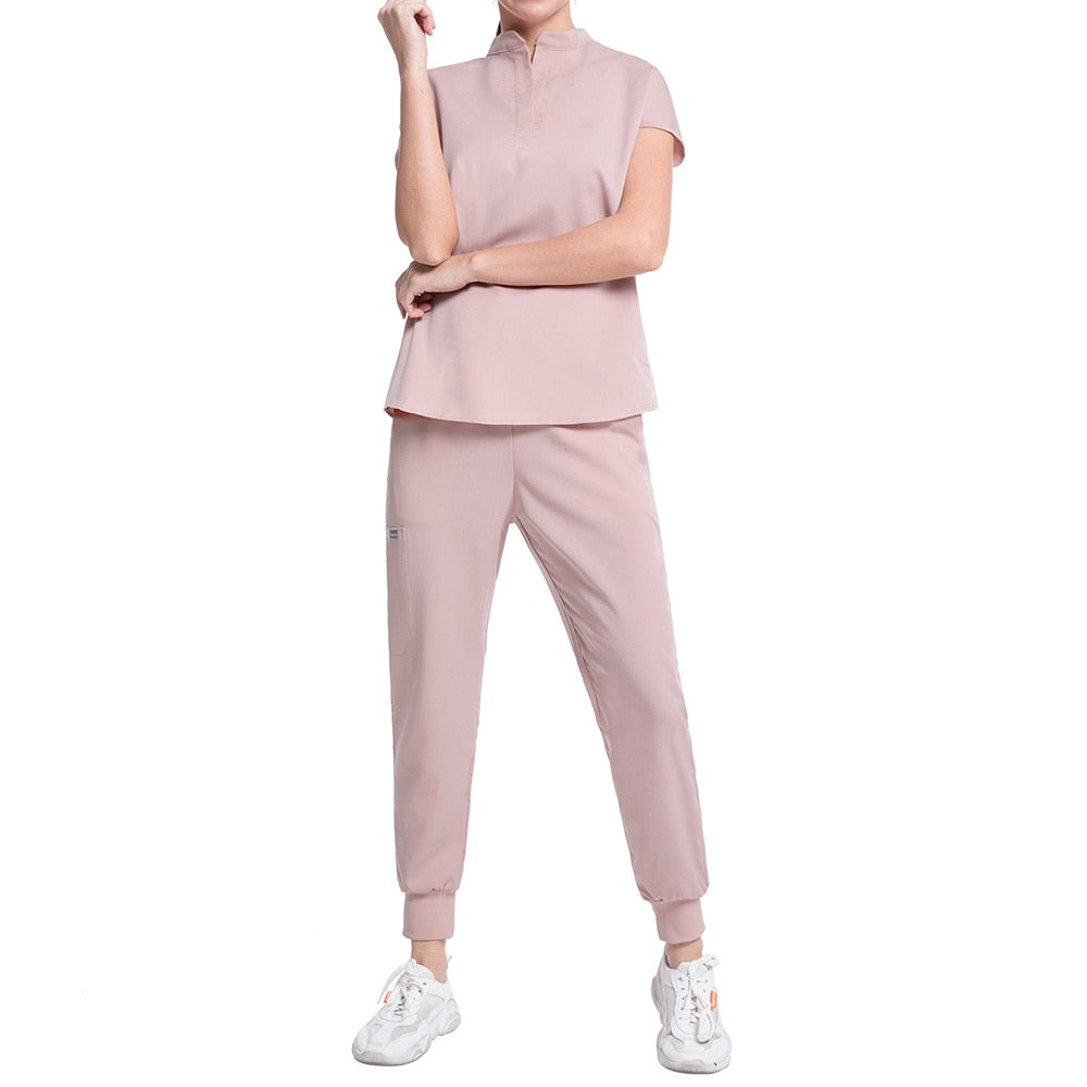 High Quality Surgical Uniforms Pharmacy Hospital Nursing Scrubs Tops+pants Breathable Beauty Salon Dentistry Pet Doctor Workwear