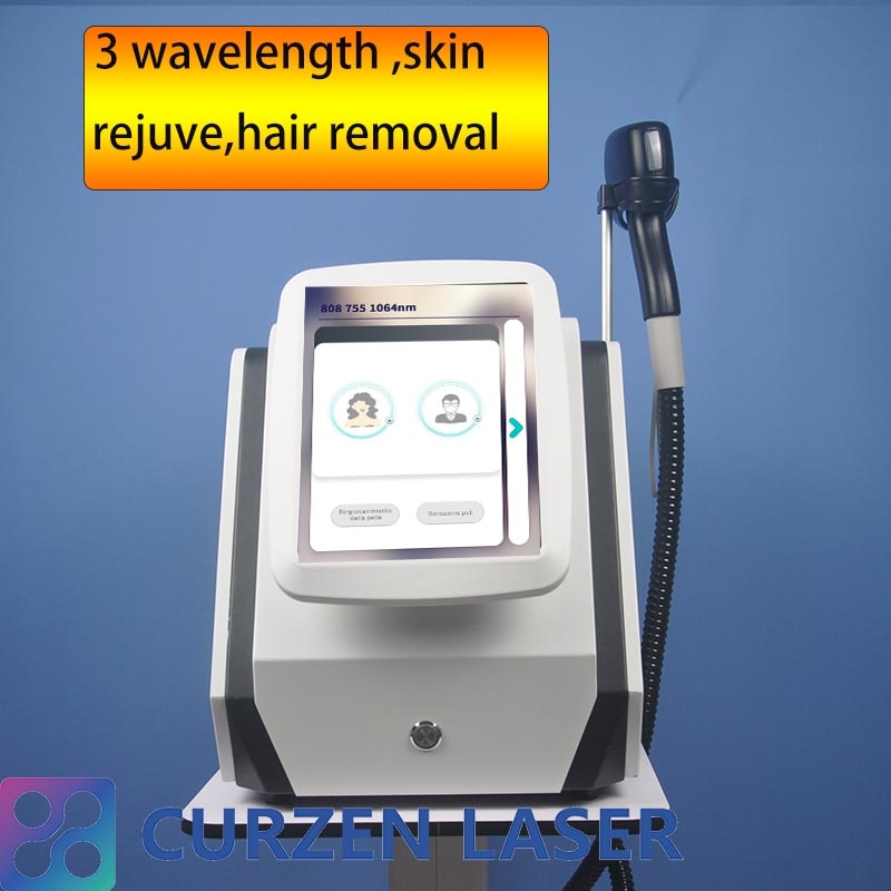 Hot selling New 2022  CE approved portable 808 diode laser hair removal machine price 755 808 1064nm diode laser hair rem