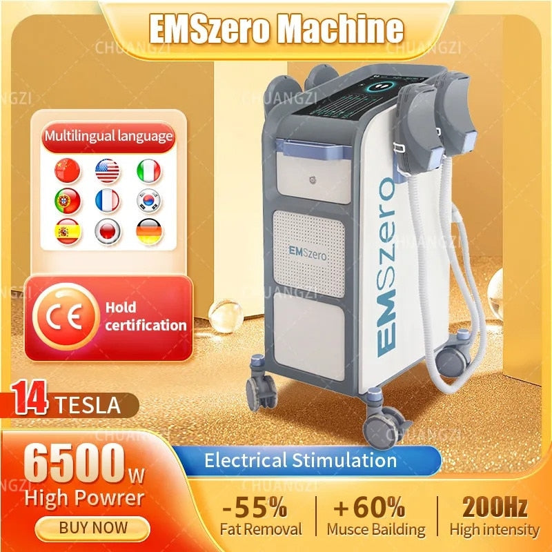 EMSzero 6500W Neo HI-EMT Electromagnetic Muscle DLS-EMSLIM EMS Muscle Stimulator Shaping Hip Fat Elevator