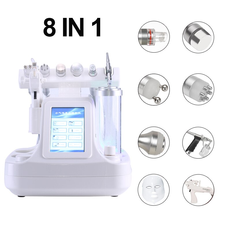 16 IN 1 Hydradermabrasion Hydra Small Bubble Facial Skin Care Galvanic Oxygen Jet Bio Lifting Blackhead Removal Beauty Machine