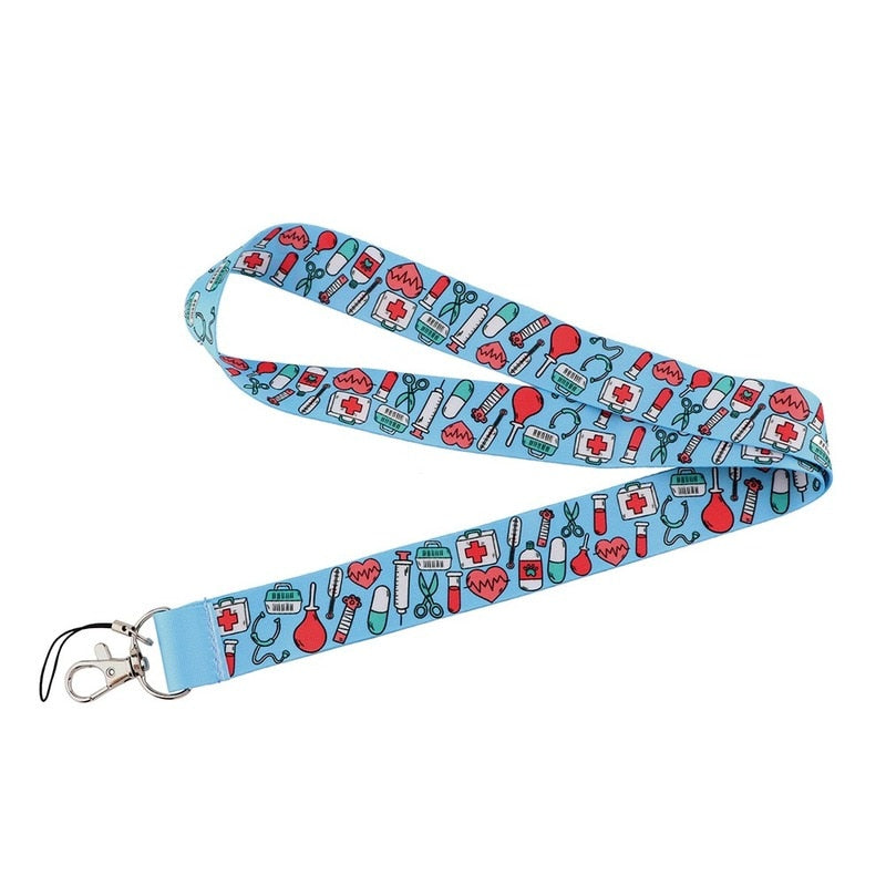 1pc Doctor Nurse Style Neck Strap for Staff ID Name Badges Holder Cellphone Lanyard Work Pass Bus Card Sleeve Strap Rope Lanyard