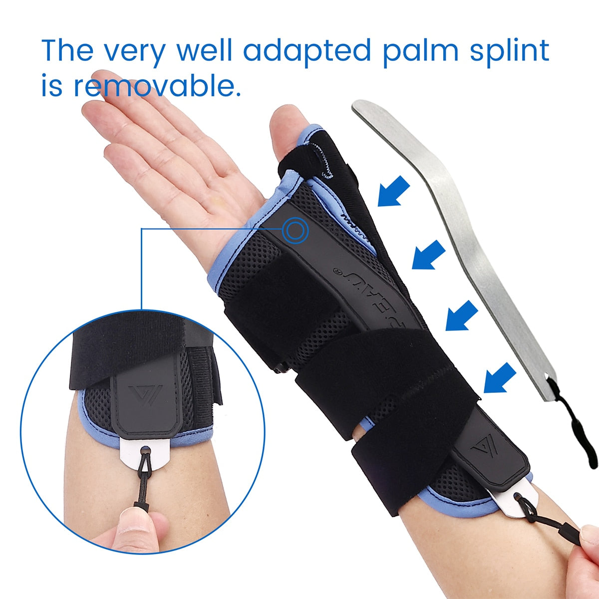 VELPEAU Thumb Wrist Brace Arthritis Wrist Splint For Relieve Pain And Prevent Sprain Hand Support Protector Lightweight Stable