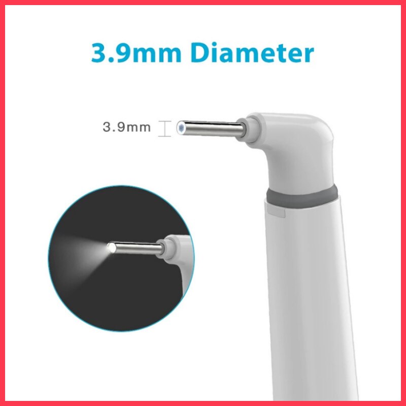 Wifi Ear Otoscope 3.9mm Smart Wireless Portable Visual Earwax Cleaning Medical Endoscope Camera for iPhone Android Phone 0.01