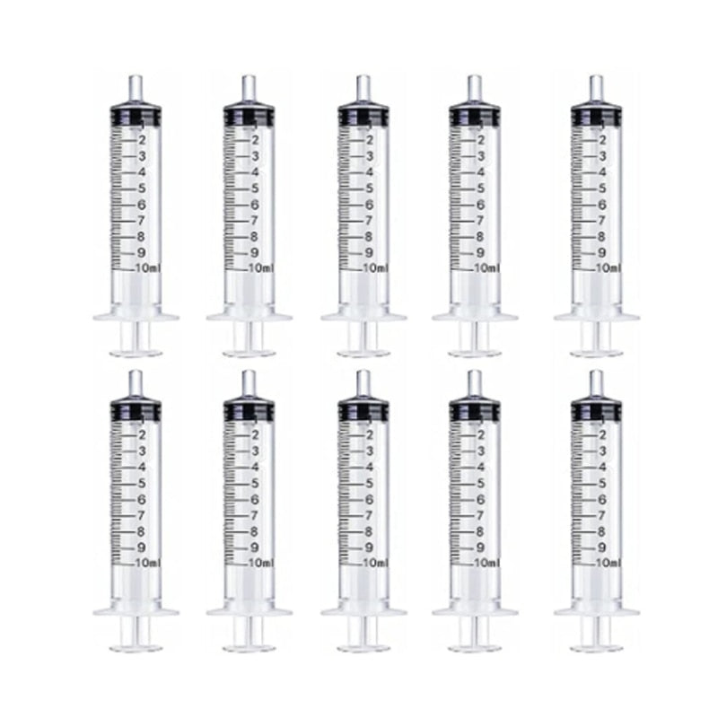 2-20Pcs 1ml-10ml Plastic Reusable Syringe For Measuring Nutrient Sterile Hydroponics Kithchen Tool