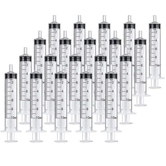 2-20Pcs 1ml-10ml Plastic Reusable Syringe For Measuring Nutrient Sterile Hydroponics Kithchen Tool