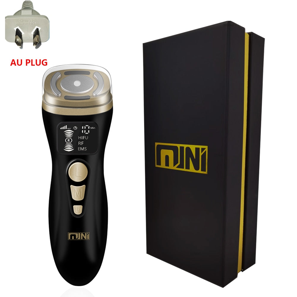 HIFU 2.0 Black Magic Mini HIFU Machine Ultrasound RF EMS Microcurrent Lifting Firming Tightening