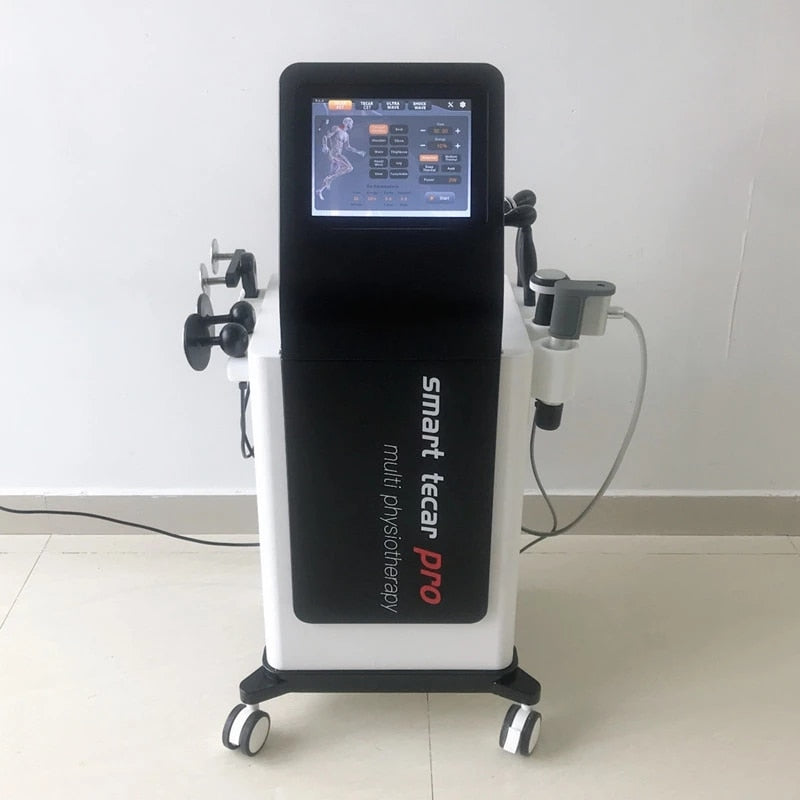 3 in 1 Pneumatic Shockwave Ultrasound Tecar Therapy Machine For Body Pain Relief Sports Rehabilitation and ED Treatment