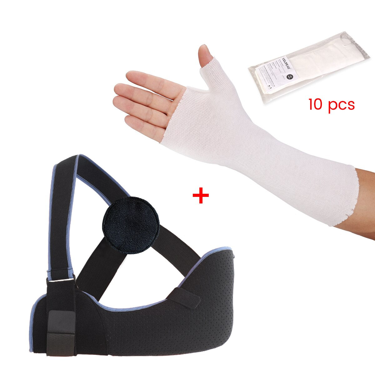 VELPEAU Arm Sling Immobilizer for Hand Injury Or Dislocated Rotator Cuff Support Comfortable Medical Arm Sling For Sleeping