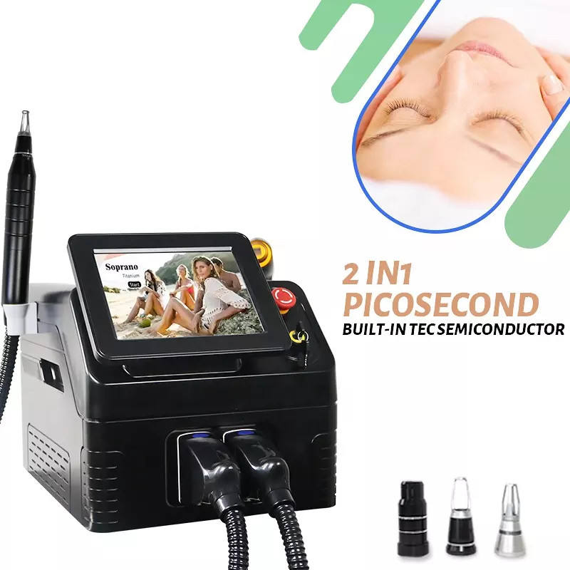 2022 new diode laser hair remover 755 808 1064nm skin tightening hair remover laser NDYAG pico tattoo remover Q switch