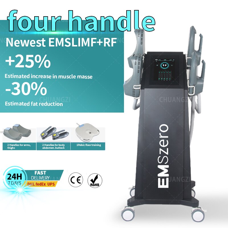 4 Handles/ EMSlim RF Muscle Sculpting Fat Reduce EMSlim Neo RF Body  Machine Manufacturer HIEMT EMS Neo Sculpt