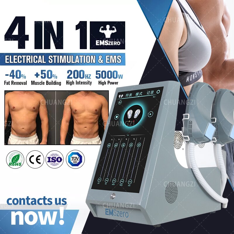 2023 EMS DLS-Emslim Neo 6000w Muscle Stimulate14 Tesla HI-EMT Fat Removal Slimming Butt Build Sculpt Machine Pelvic Stimulation