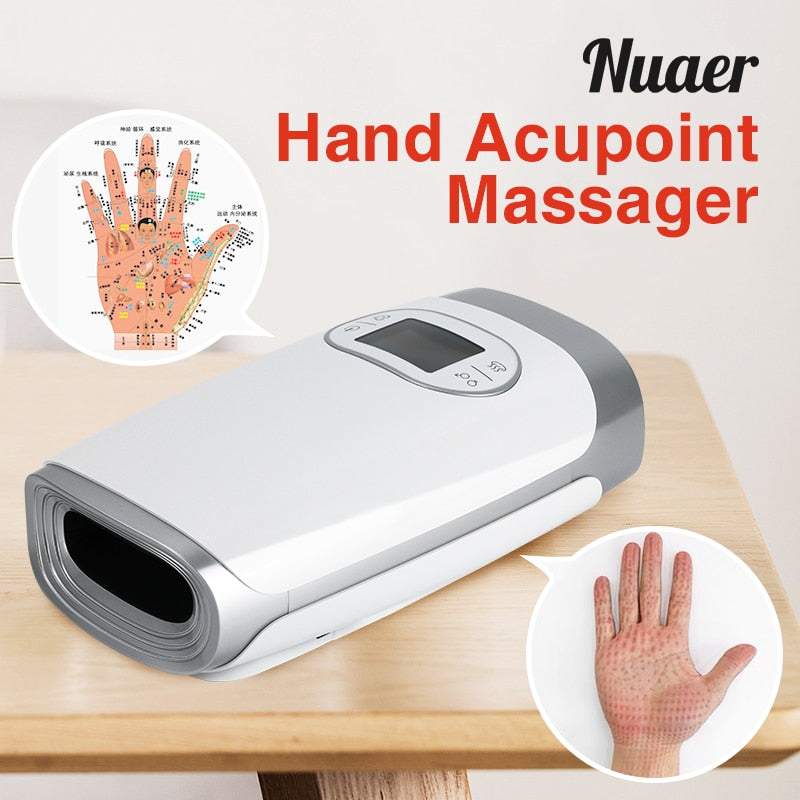 Hand Massager Acupoint Massage Heated Physiotherapy Air Compression Massage