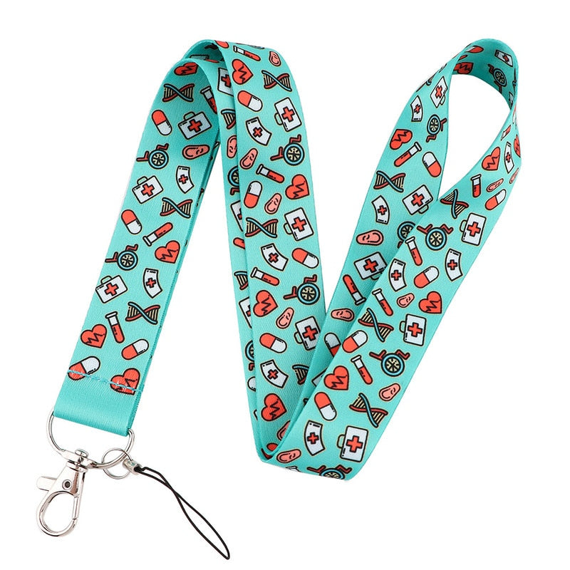 1pc Doctor Nurse Style Neck Strap for Staff ID Name Badges Holder Cellphone Lanyard Work Pass Bus Card Sleeve Strap Rope Lanyard