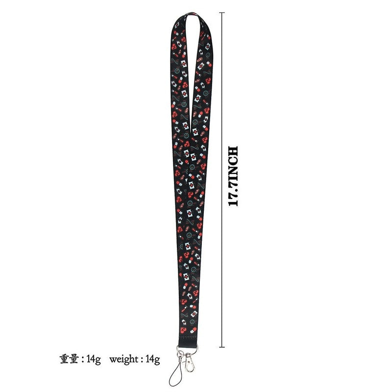 1pc Doctor Nurse Style Neck Strap for Staff ID Name Badges Holder Cellphone Lanyard Work Pass Bus Card Sleeve Strap Rope Lanyard