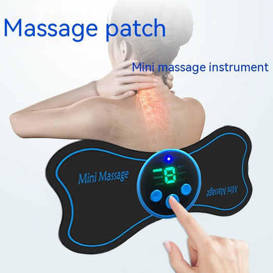 Portable Mini Electric Neck Massager Cervical Massage Stimulator Pain Relief Health Care Pain Relief Intelligent Massage Patch