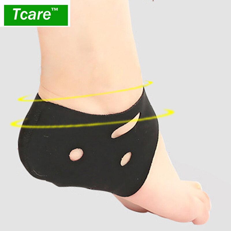 Tcare 1 Pair Ankle Heel Protector Brace Breathable Sports Ankle Support Heels Braces Foot Health Care Tools for Woman Yoga