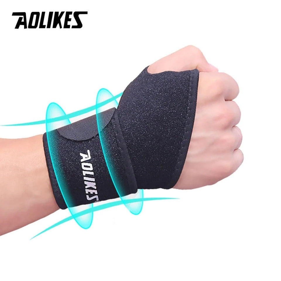 AOLIKES 1 PC Wrist Band Support for Adjustable Wrist Bandage Brace for Sports Wristband Compression Wraps Tendonitis Pain Relief