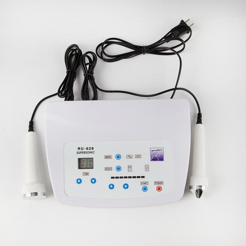 3 in 1 Ultrasonic Facial Massager Spot Tattoo Removal Anti Aging Wrinkle Face Skin Lifting 1mhz Ultrasound Beauty Device