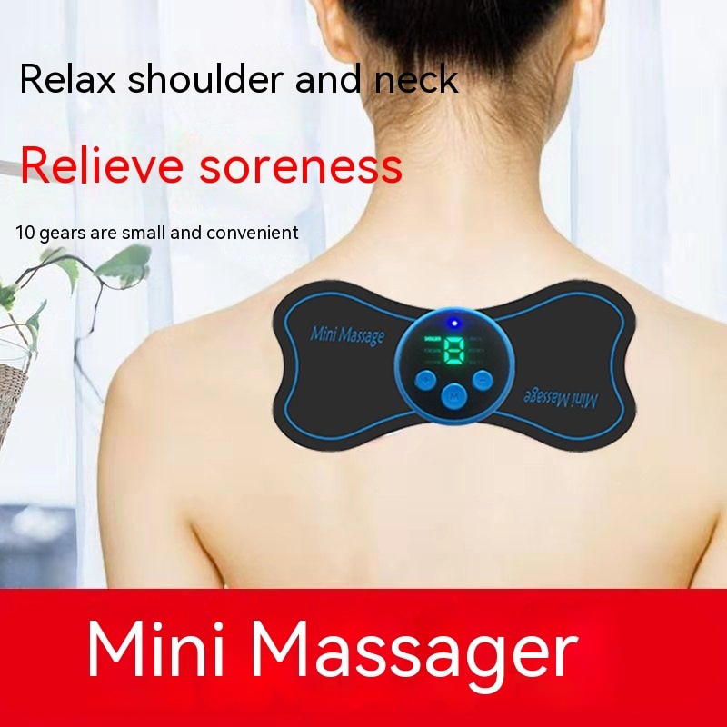 Portable Mini Electric Neck Massager Cervical Massage Stimulator Pain Relief Health Care Pain Relief Intelligent Massage Patch