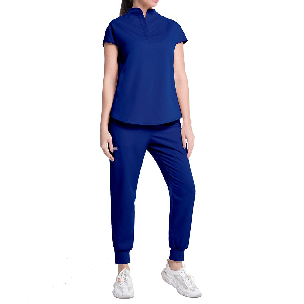 High Quality Surgical Uniforms Pharmacy Hospital Nursing Scrubs Tops+pants Breathable Beauty Salon Dentistry Pet Doctor Workwear