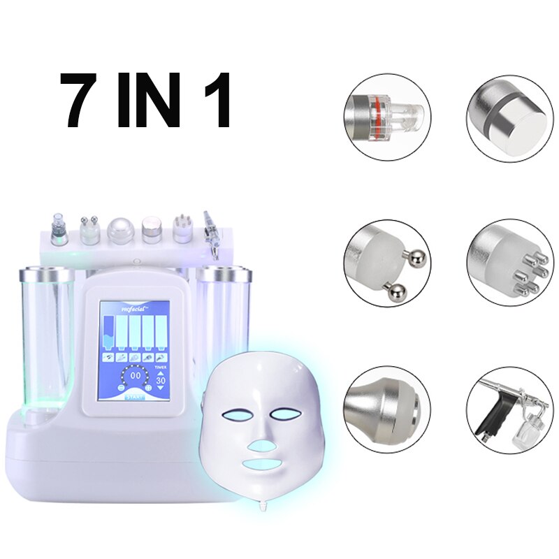 16 IN 1 Hydradermabrasion Hydra Small Bubble Facial Skin Care Galvanic Oxygen Jet Bio Lifting Blackhead Removal Beauty Machine