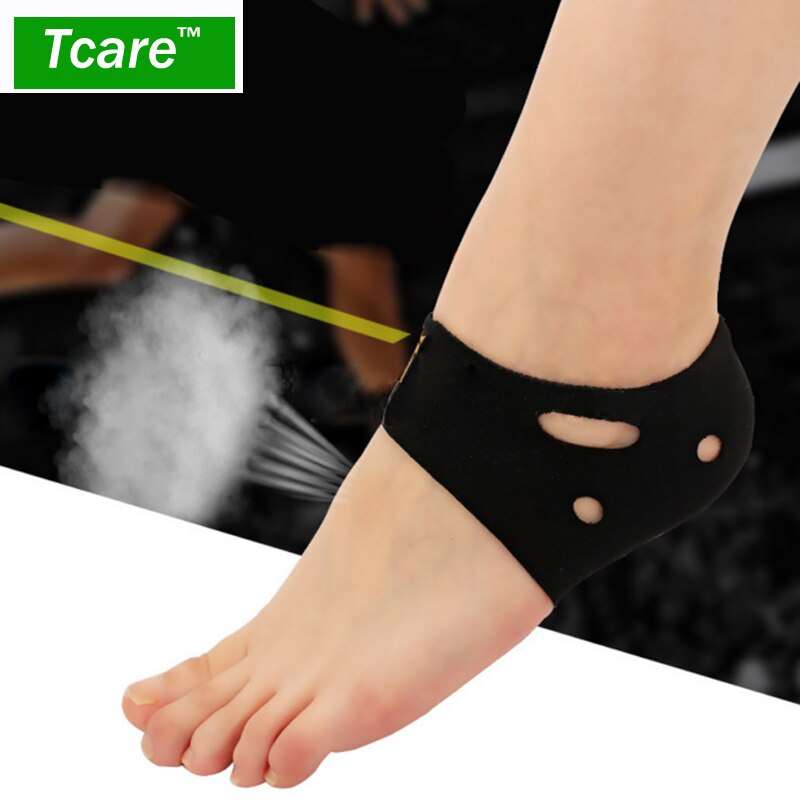 Tcare 1 Pair Ankle Heel Protector Brace Breathable Sports Ankle Support Heels Braces Foot Health Care Tools for Woman Yoga