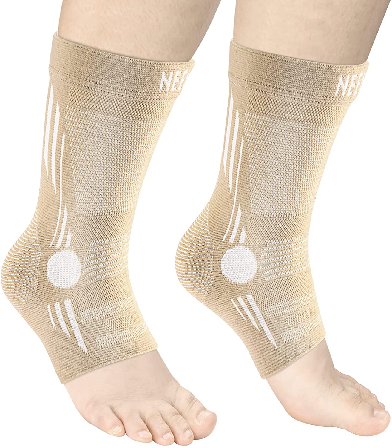 Ankle Brace Compression Sleeve  Support for Achilles Tendonitis Plantar Fasciitis Joint Pain Swelling Heel Spurs Injury Recovery