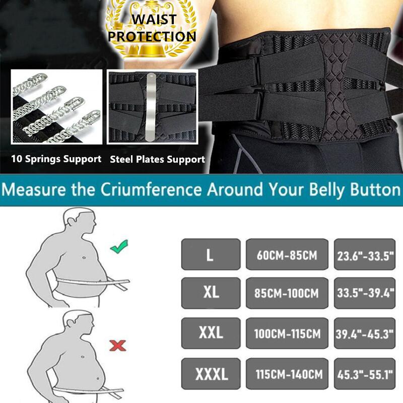 Medical Back Brace Waist Trainer Belt Spine Support