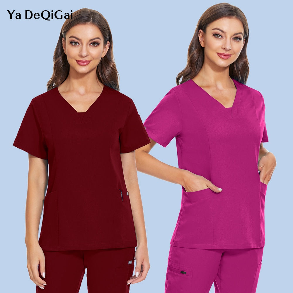 Medical Work Clothes Operating Room Uniform Nurse Uniform Dentistry Pharmacy Scrubs Blouse Women Overalls Hospital Scrub Shirt