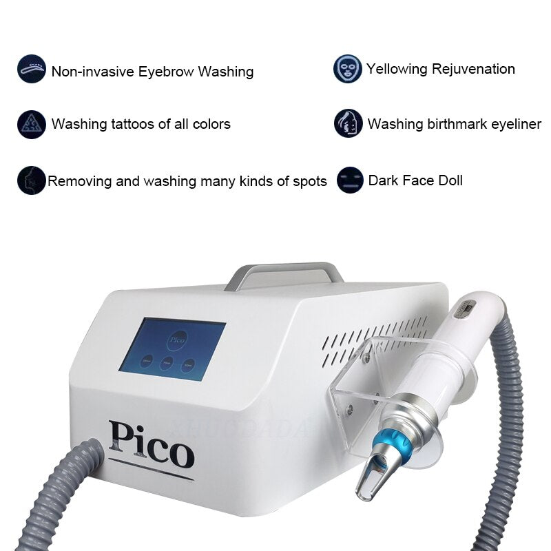 2022New ND YAG Picosecond Laser Eyebrow Washing Freckle Remover Skin Rejuvenation Carbon Peeling Whitening Beauty Machin