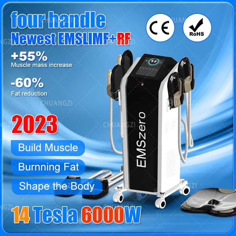 DLS-EMSLIM 14 Tesla 6000W NEO Slimming Machine 2023 Emszero Hiemt Nova Body Sculpture EMS Pelvic Muscle Stimulator