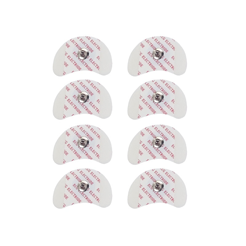 50 PCS White Foam Disposable ECG Electrode Pads Medical Patch ECG EKG Accessories for Pediatric Patient Size