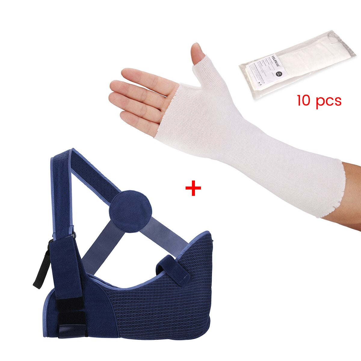 VELPEAU Arm Sling Immobilizer for Hand Injury Or Dislocated Rotator Cuff Support Comfortable Medical Arm Sling For Sleeping