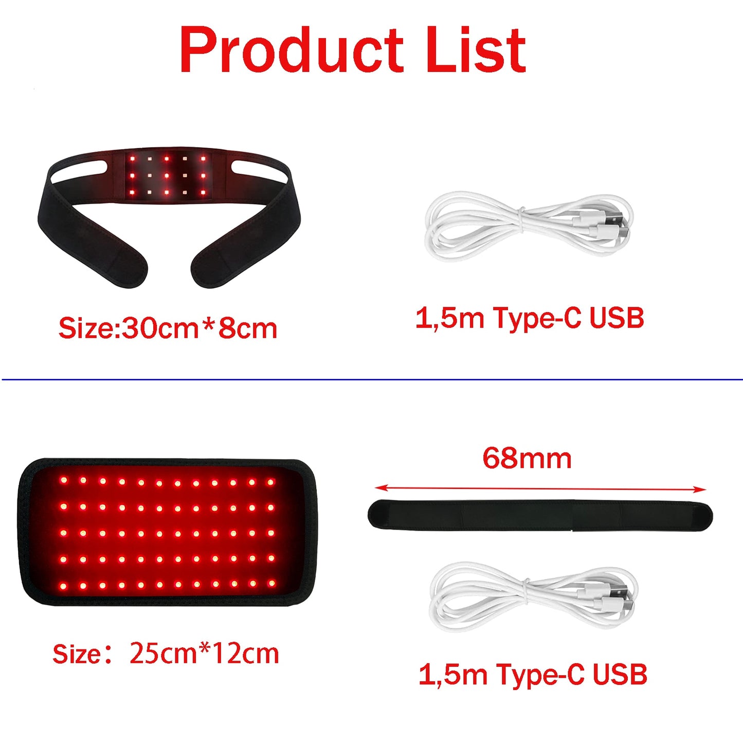 Red Light Infrared Therapy Belt