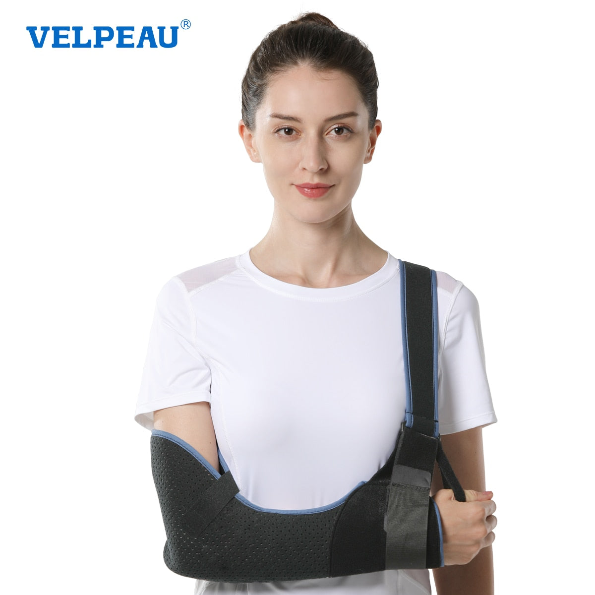 VELPEAU Arm Sling Immobilizer for Hand Injury Or Dislocated Rotator Cuff Support Comfortable Medical Arm Sling For Sleeping